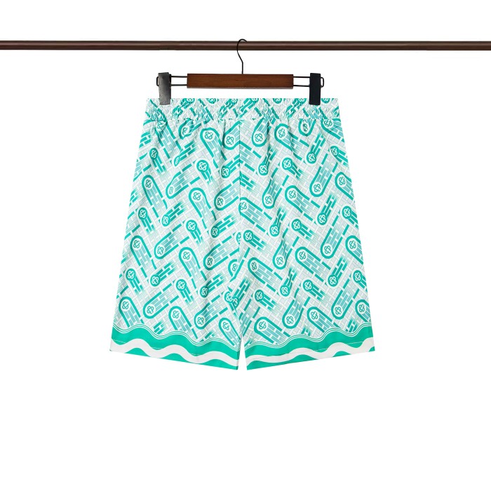 28201290 Lake green weave Polo shirt & shorts set