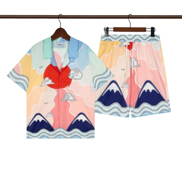 28201287 Red sun Polo shirt & shorts set