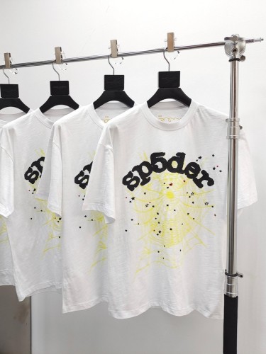 1:1 quality version 28203197 Black Lettering Yellow Mesh Printed Tee