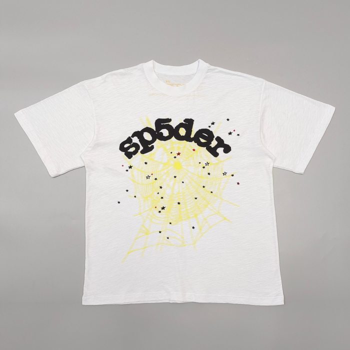 1:1 quality version 28203197 Black Lettering Yellow Mesh Printed Tee