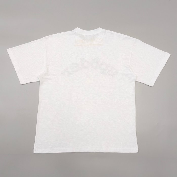 1:1 quality version 28203197 Black Lettering Yellow Mesh Printed Tee