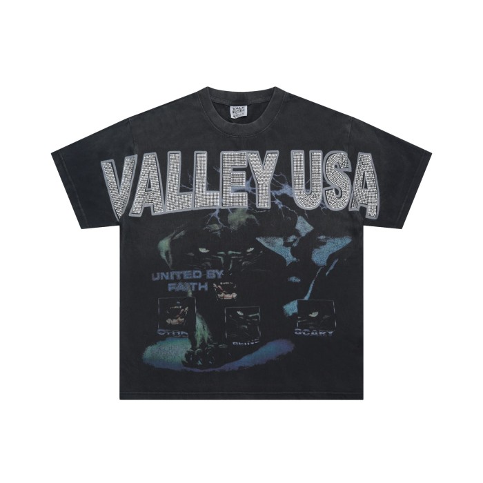 28204507 Beast Burned diamond Print Washed Version Tee