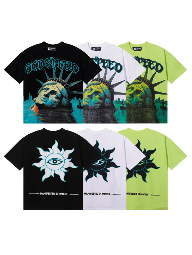 28203957 Drowning Liberty Print Tee 3 colors