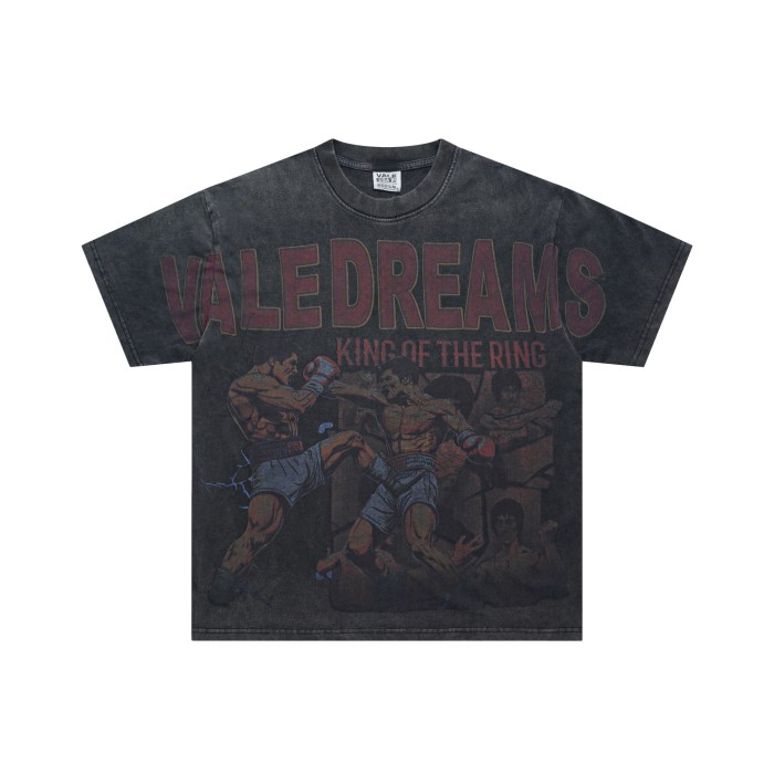 28204508  Boxing Printed Washed Version Tee