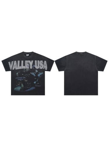 28204507 Beast Burned diamond Print Washed Version Tee