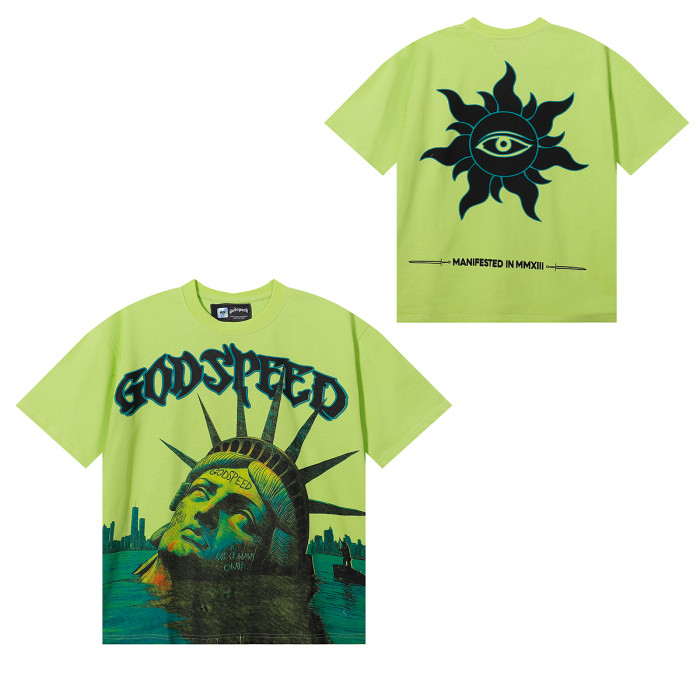 28203957 Drowning Liberty Print Tee 3 colors