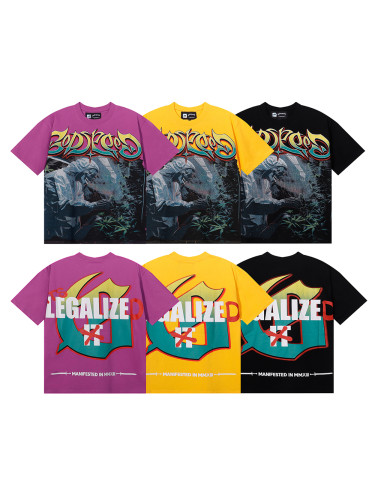 28203900 Bio Skull Poppy Print Tee 3 colors