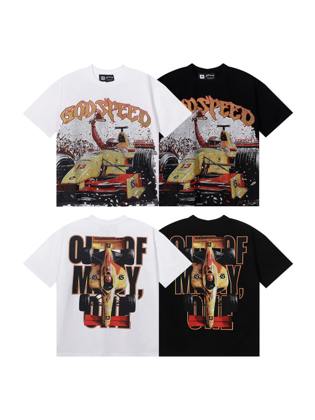 28205389 Race Car Winning Scene Printed Tee 2 colors