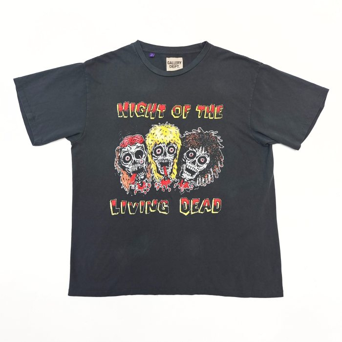 1:1 quality version 28205401 Colorful Hair Skull Print Washed Version Tee