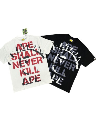 1:1 quality version 28205448 Front Letters Print Tee 2 colors