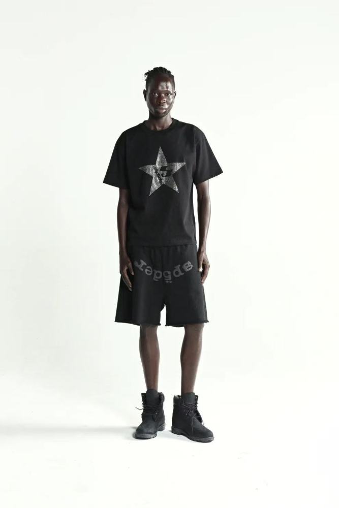 [buy more save more][Big & Tall for weights up to 220 lbs]1:1 quality version 28207194 Five-pointed star Thermal drilling Tee