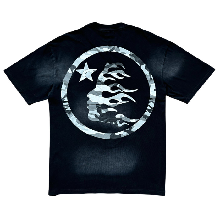 28214412 Camouflage Logo Washed Version Tee & Shorts Set