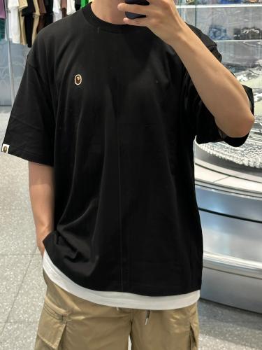 1:1 quality version 28216576 Embroidered badge Tee 4 colors