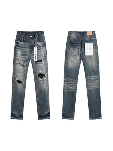 28216337 Ripped Slim-fit Ankle-length Jeans