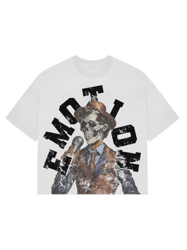 28216339 Skeleton Singing Print Tee