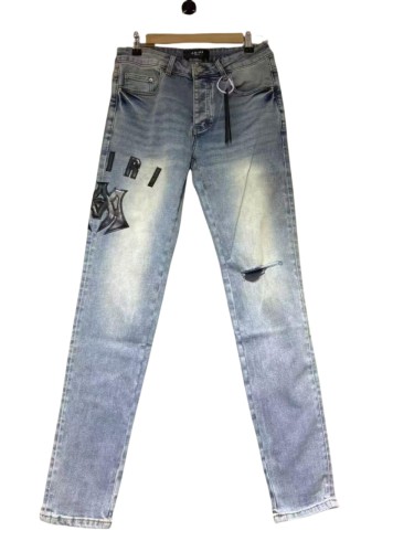 1:1 quality version 27888292 AM Black Monogrammed Jeans