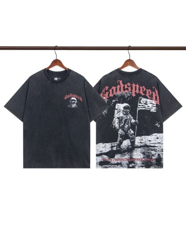1:1 quality version 28220247 Astronaut Printed Washed Version Tee