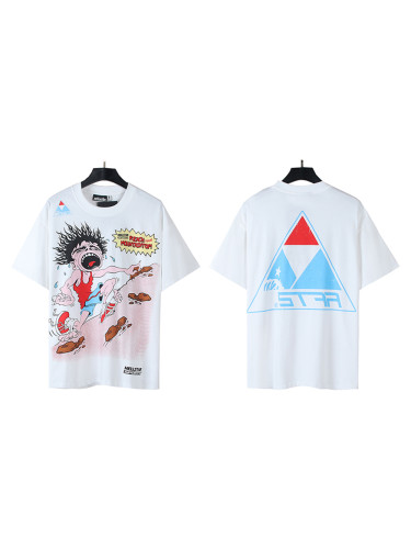 28222190 Screaming Boy Climbing Mountain Top Print Tee