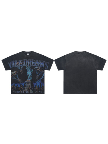 28222642 Skydiving Airborne Sculpture Printed Washed Version Tee