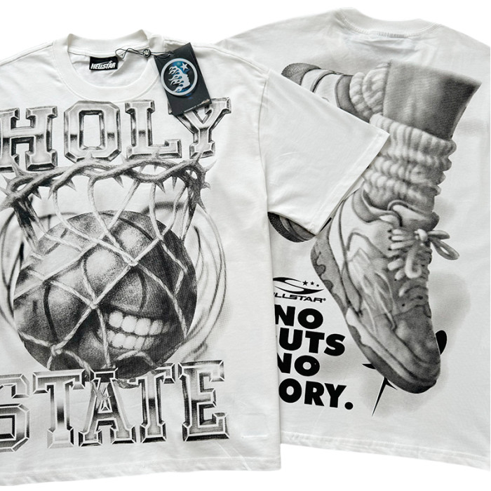 28228169 Abstract Basketball Frame Sneakers Stacked Socks Printed Tee