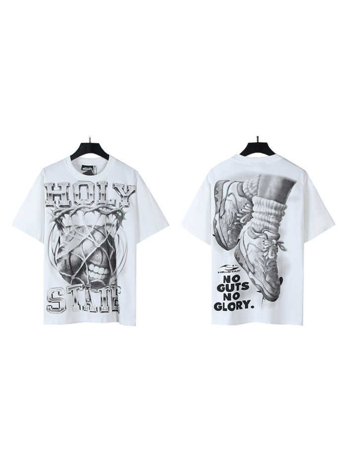 28228169 Abstract Basketball Frame Sneakers Stacked Socks Printed Tee