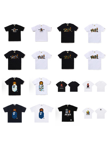 28233405 BABY MILO Camouflage Letter Ape Head Print tee 22 colors