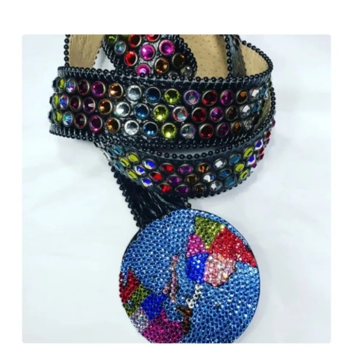 [buy more save more]1:1 quality version 28233328 rhinestone Belt 9 colors