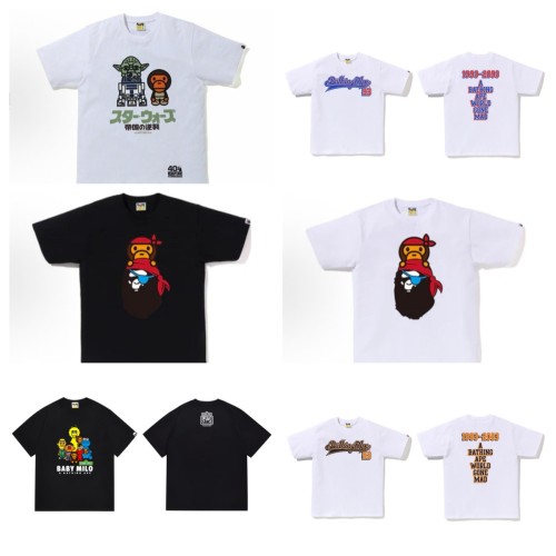 28233405 BABY MILO Camouflage Letter Ape Head Print tee 22 colors
