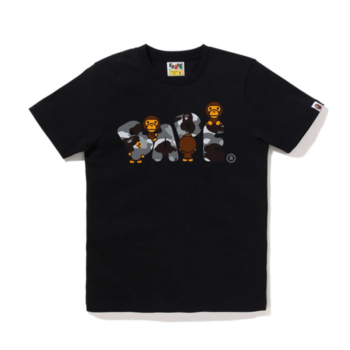 28233405 BABY MILO Camouflage Letter Ape Head Print tee 22 colors