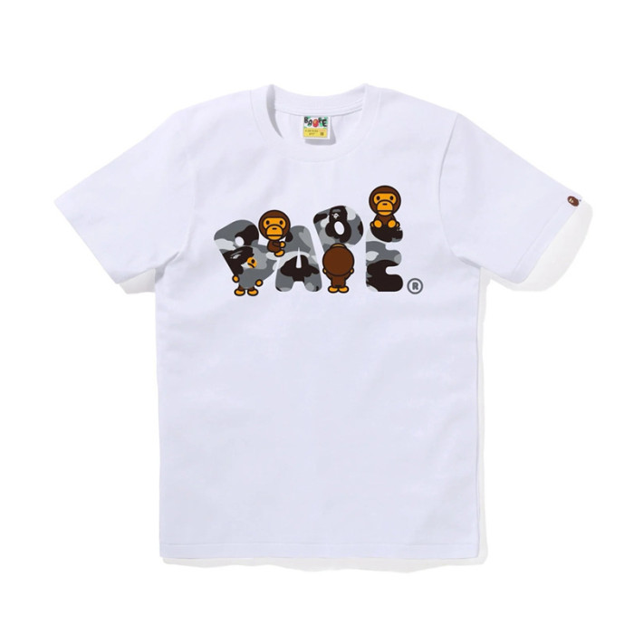 28233405 BABY MILO Camouflage Letter Ape Head Print tee 22 colors