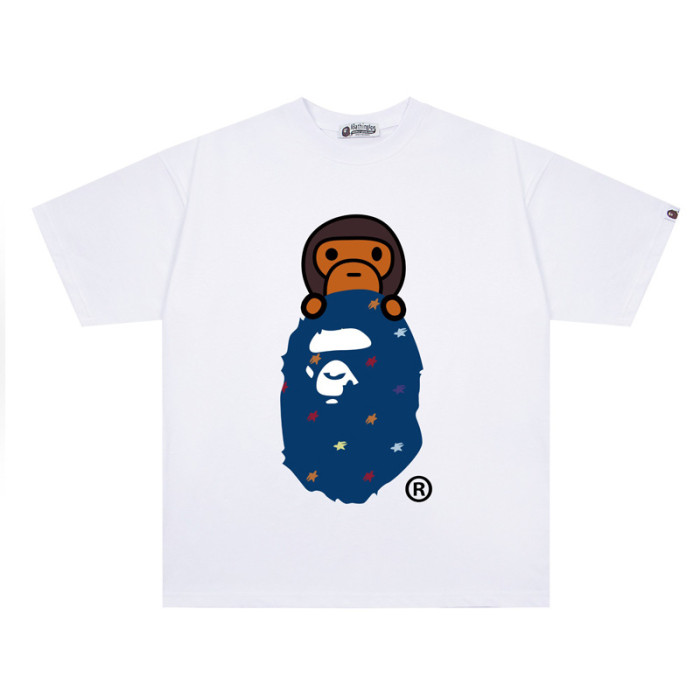 28233405 BABY MILO Camouflage Letter Ape Head Print tee 22 colors
