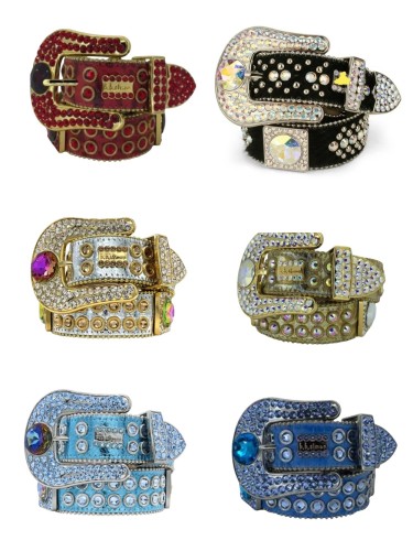 1:1 quality version 28233317 Crystal Hip Hop Style Waist Belt 6 colors