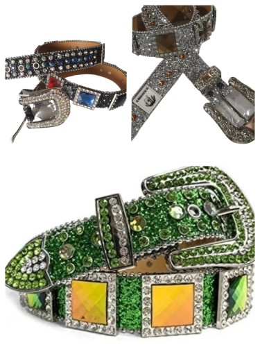 1:1 quality version 28233321 Punk Hip Hop Belt 3 colors
