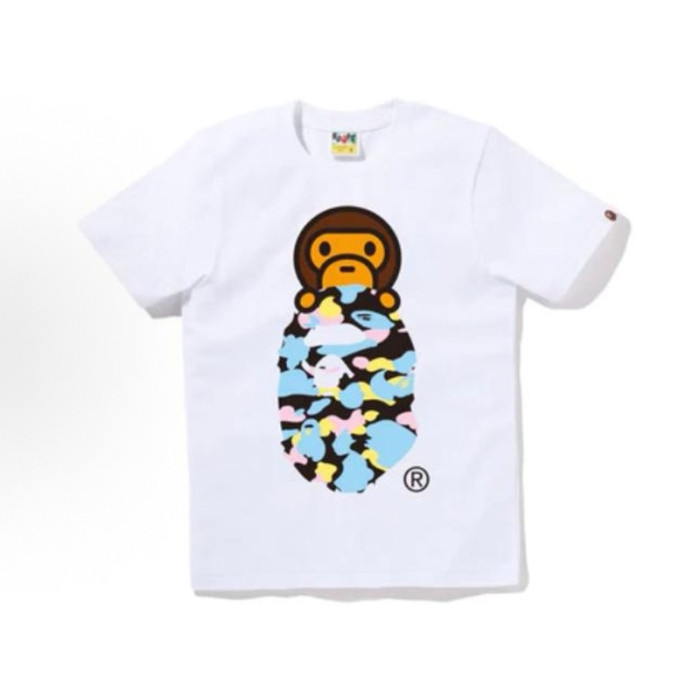 28233405 BABY MILO Camouflage Letter Ape Head Print tee 22 colors