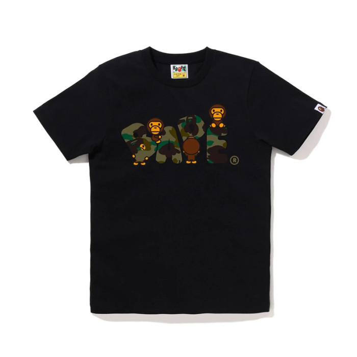28233405 BABY MILO Camouflage Letter Ape Head Print tee 22 colors
