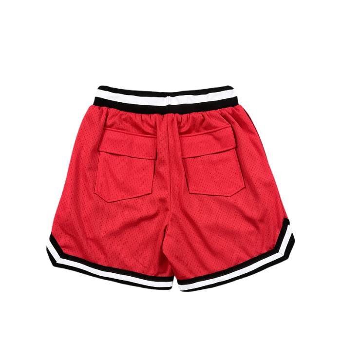 28261492 Color-blocking letter print breathable shorts 4 colors