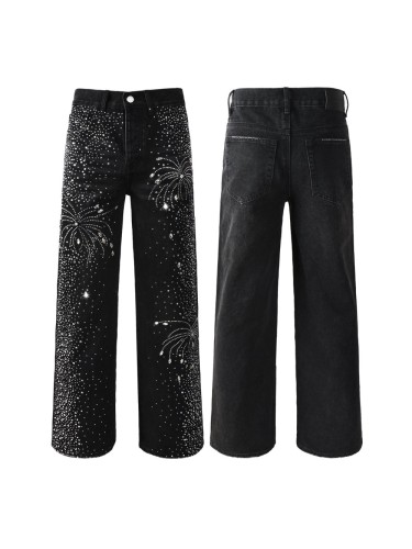 1:1 quality version 28261489 full diamond firework Jeans