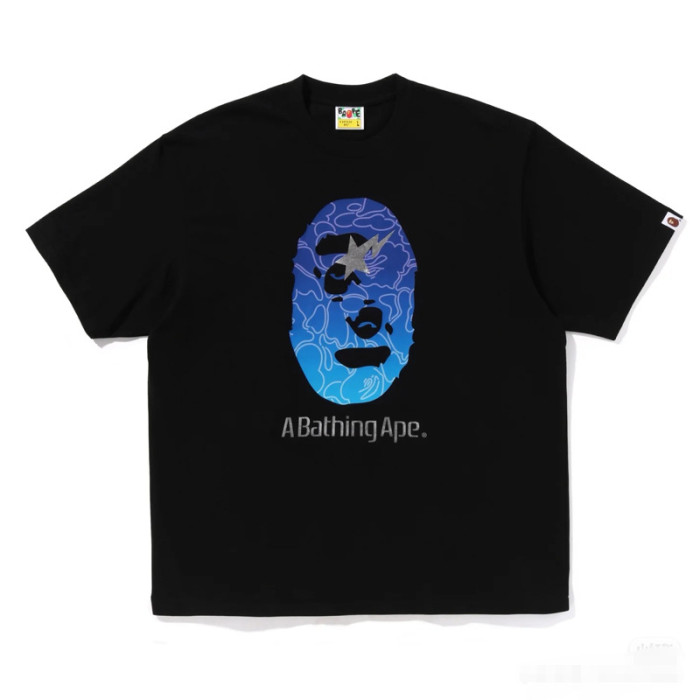 28261578 Star Lightning Ape Head Sakura Tree Print Tee 18 colors