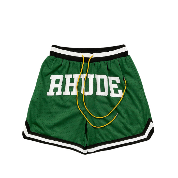 28261492 Color-blocking letter print breathable shorts 4 colors