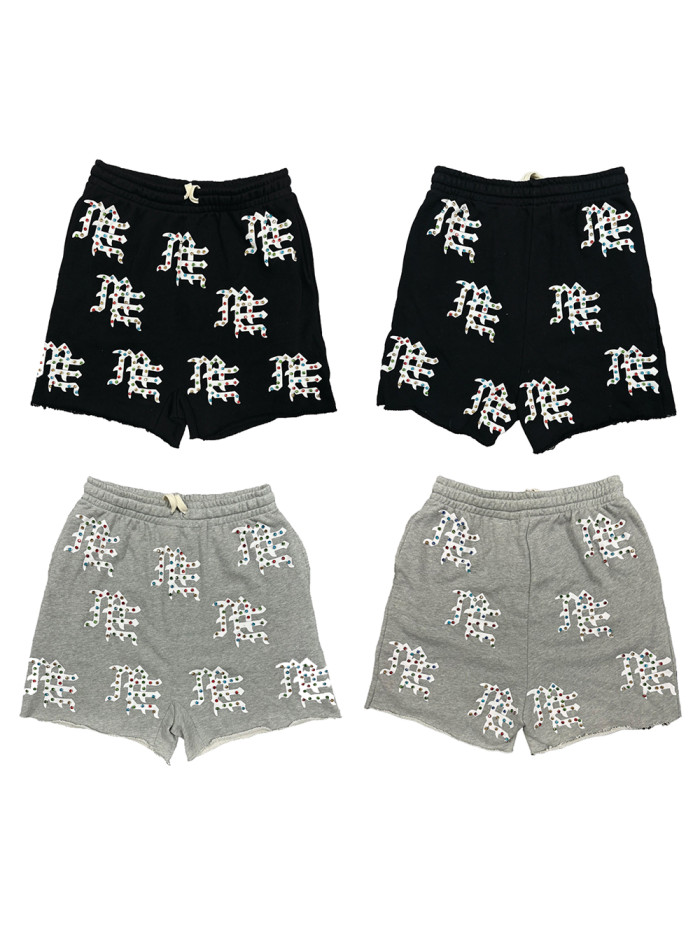 [50% Off]Mixed Emotion ME diamond-encrusted logo shorts 2 colors 28259946