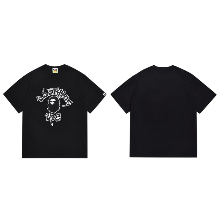 28270607 Checkered Graffiti Dazzle Ape Head Print Tee 28 colors