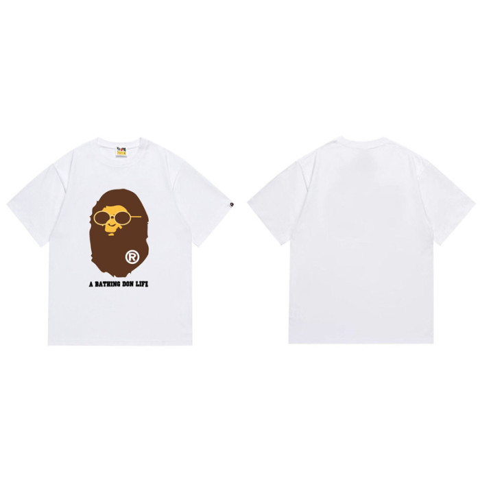 28270607 Checkered Graffiti Dazzle Ape Head Print Tee 28 colors