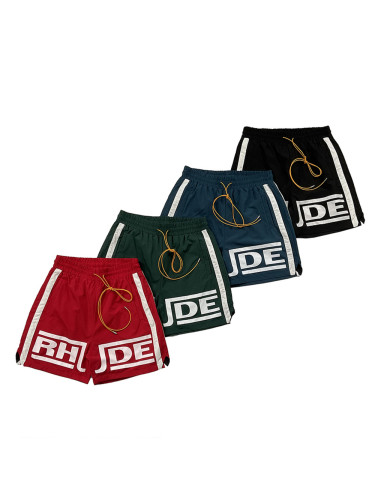 28270600 Personalized Large Letter Print Shorts 4 colors