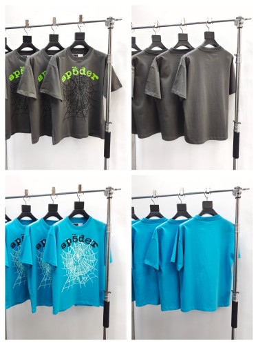 1:1 quality version 28285878 Sp5 Alphabet Spiderweb Print Tee 2 colors