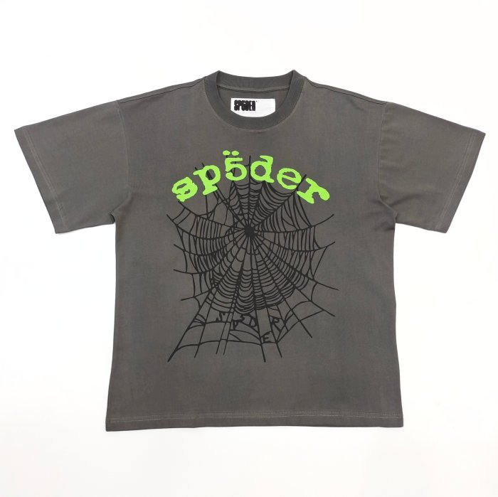 1:1 quality version 28285878 Sp5 Alphabet Spiderweb Print Tee 2 colors
