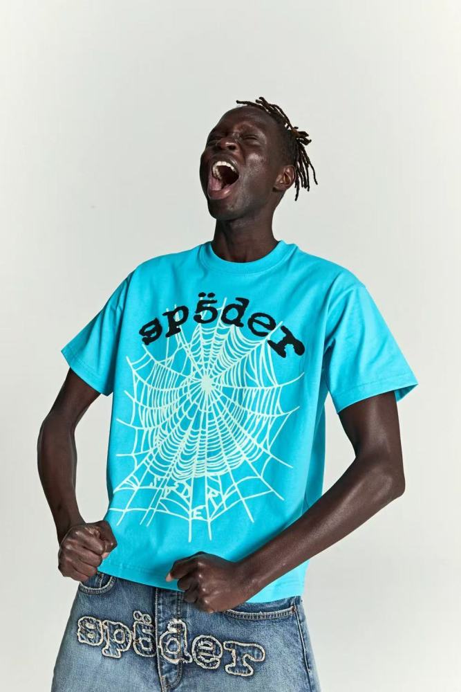 1:1 quality version 28285878 Sp5 Alphabet Spiderweb Print Tee 2 colors