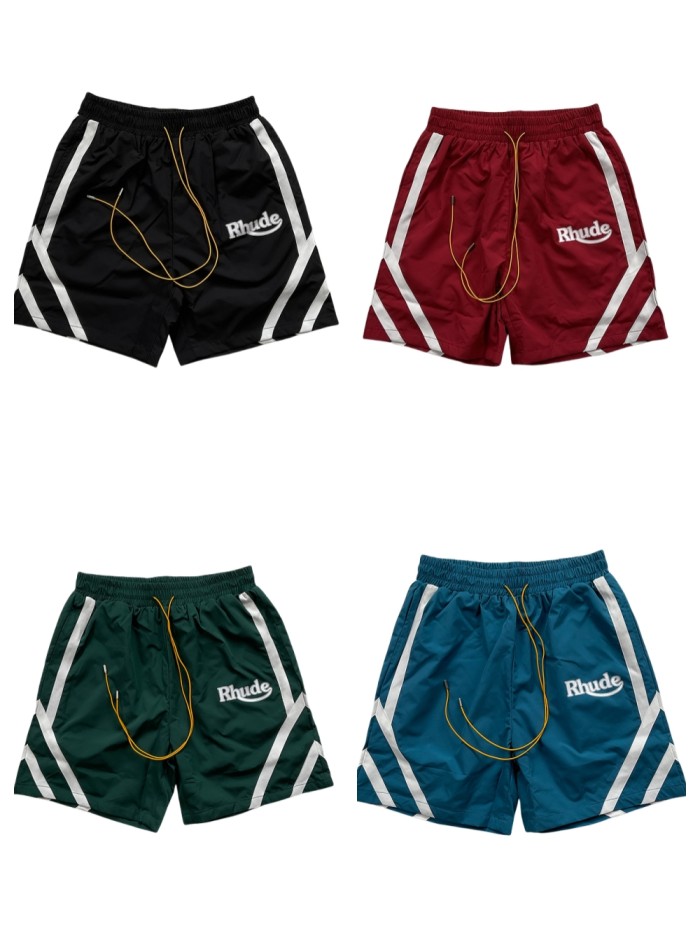 28285831 Side Webbing Letter Print Shorts 4 colors