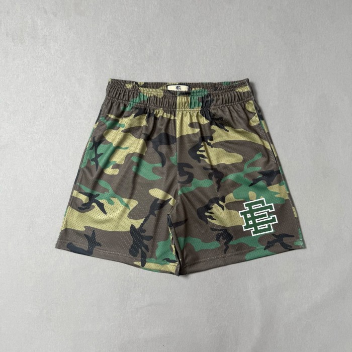 1:1 quality version 28285823 Army Green Camouflage Print Shorts 2 colors