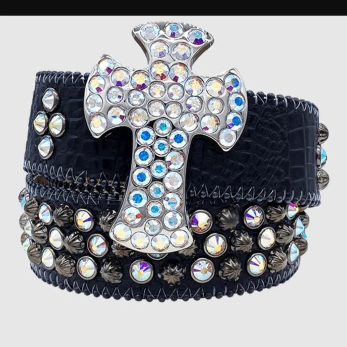 1:1 quality version 28295041 BB same style sequin Belt 6 colors
