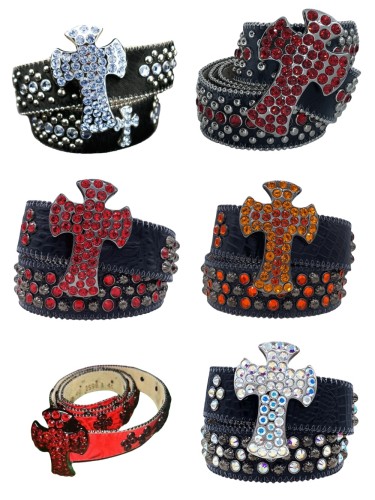 1:1 quality version 28295041 BB same style sequin Belt 6 colors